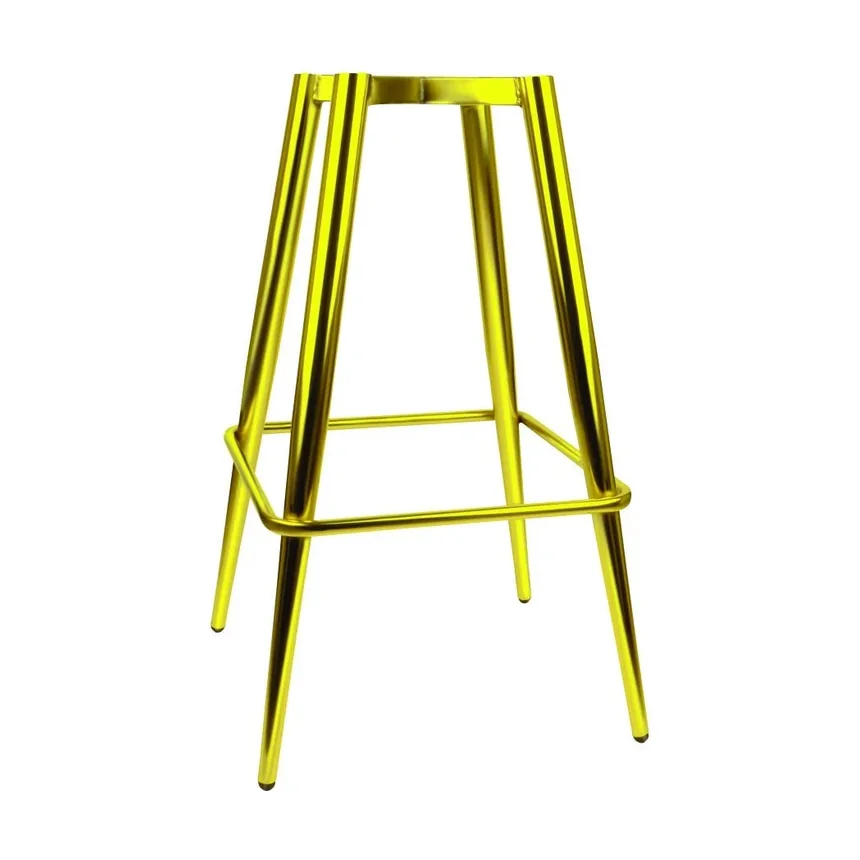 Round Pipe Bar Chair Frame (Gold) — UCAF-103-GOLD2, Bar Stool Frames